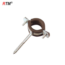 Metric steel single pipe clamps